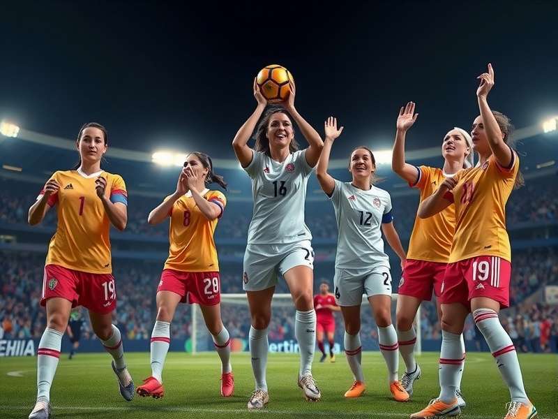 Spain Women's National Team celebrating 2023 World Cup win