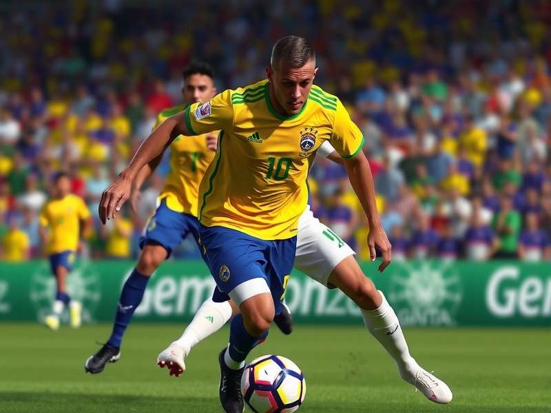 Brazil players celebrating a goal against Bolivia in 2026 World Cup qualifier