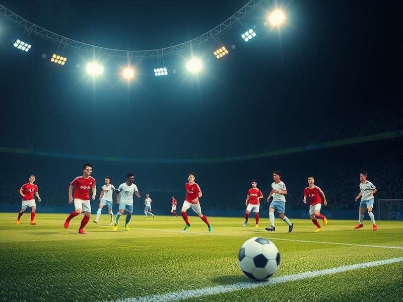 Conceptual illustration of the 2026 FIFA World Cup trophy and stadiums across North America