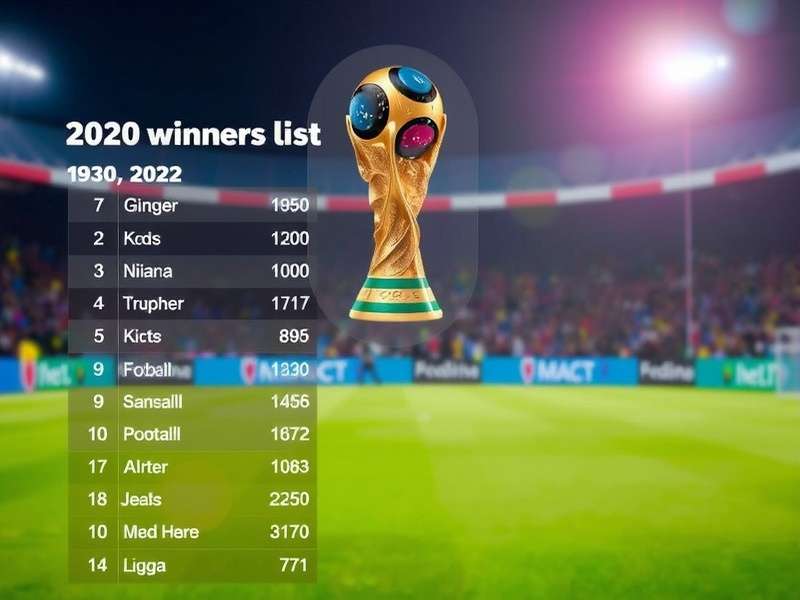 Evolution of FIFA World Cup trophy from 1930 to 2022