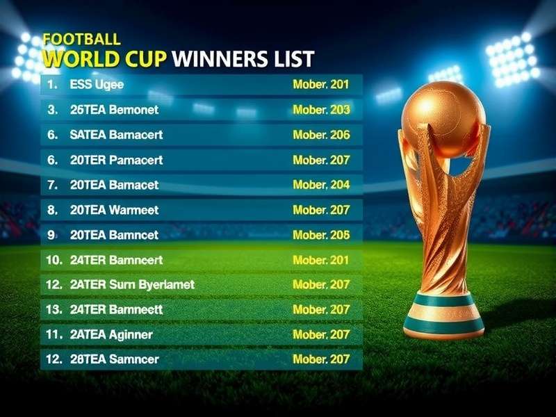 FIFA World Cup Trophy held by winning team