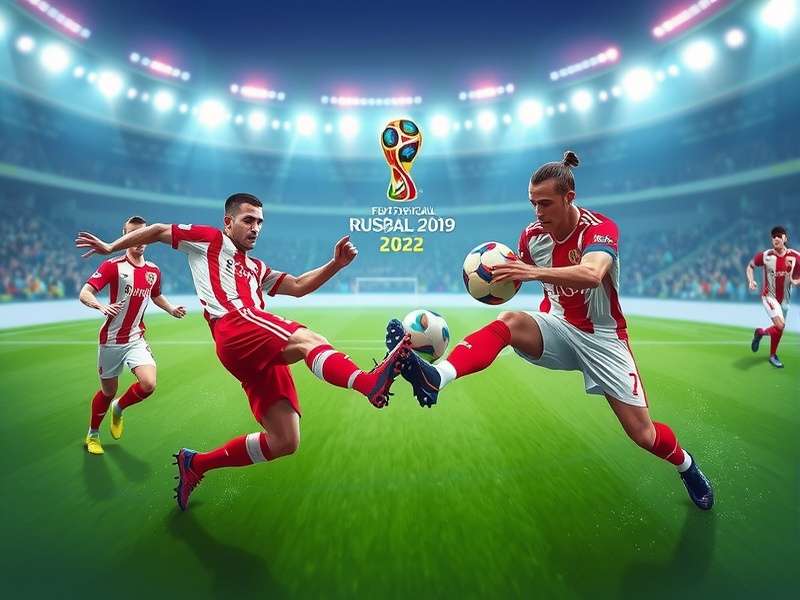 Screenshot of Poki Football World Cup 2022 gameplay showing a player performing a skill move