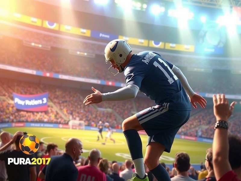 Football players celebrating a goal in a World Cup match