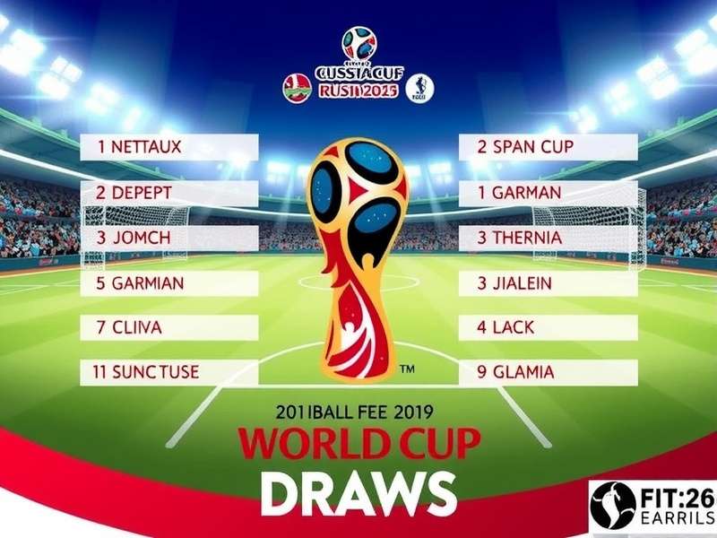 FIFA World Cup Draw Ceremony with officials drawing teams from pots