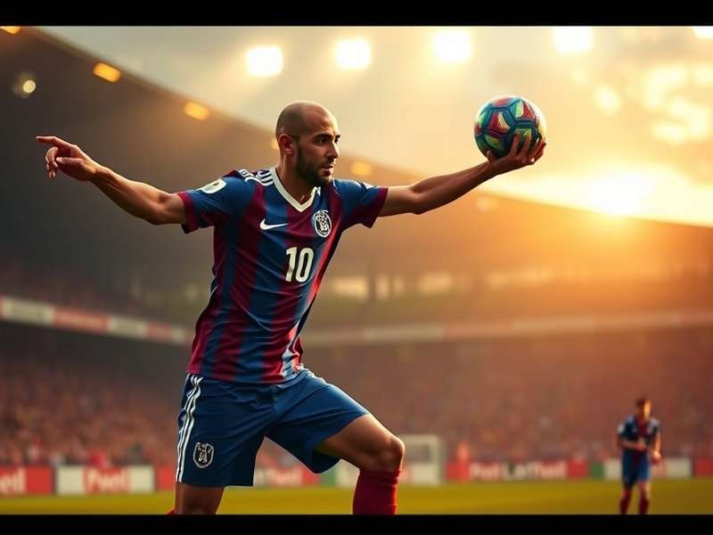 FIFA World Cup Trophy shining under lights