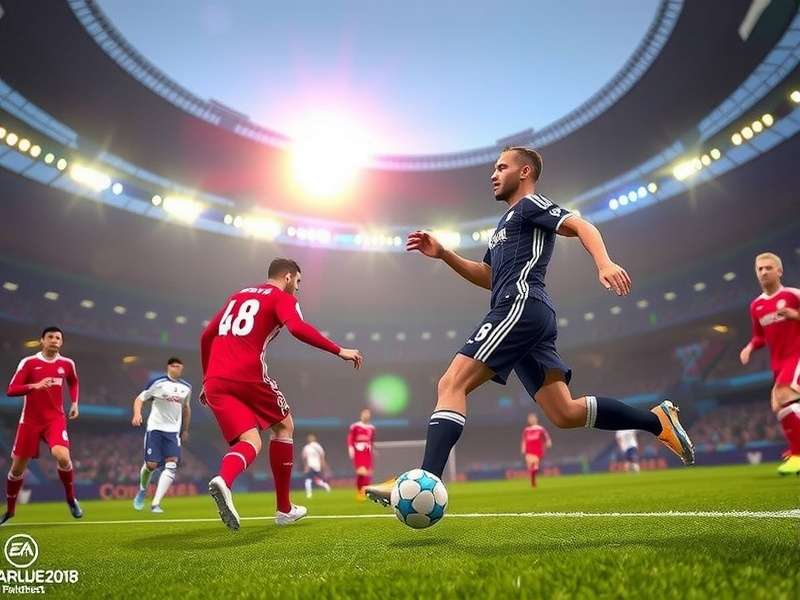 FIFA World Cup trophy on football field