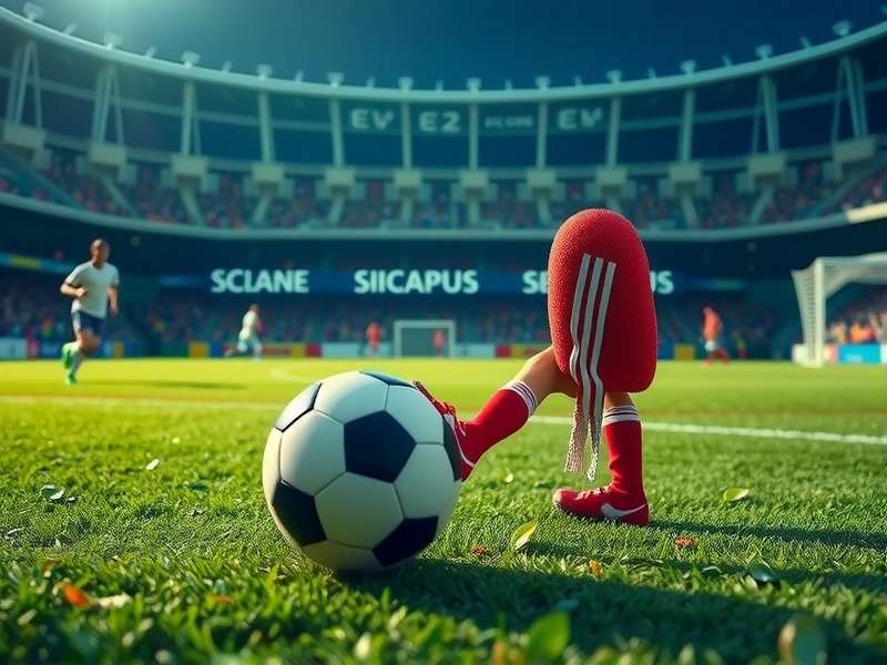 A packed football stadium during a FIFA World Cup match