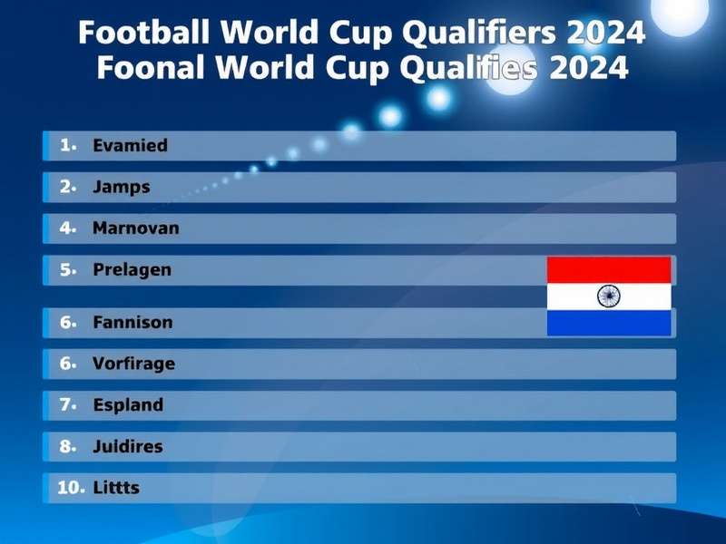 Football World Cup Qualifiers 2024 match action