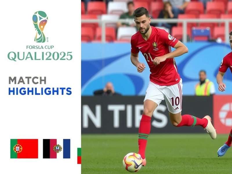 Portugal national football team celebrating a goal during a 2026 World Cup qualifier