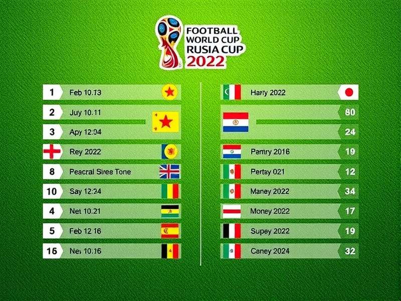 Football World Cup 2022 Schedule and Live Scores displayed on a digital interface
