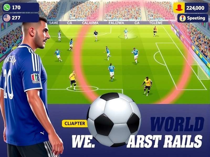 FIFA World Cup Trophy shining under stadium lights