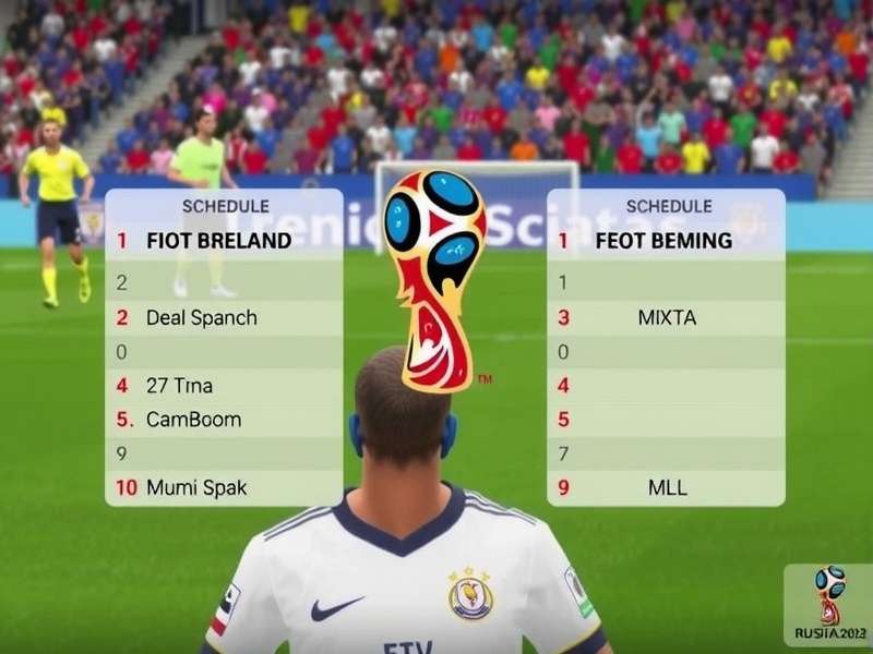 Football World Cup 2026 Stadium and Schedule Concept