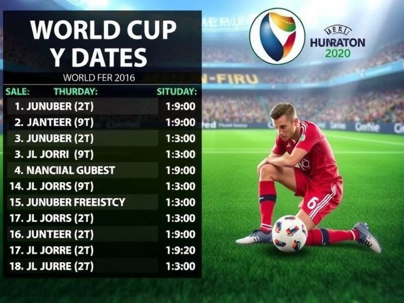 Historical timeline of FIFA World Cup tournaments from 1930 to 2022 showing evolution of dates and locations
