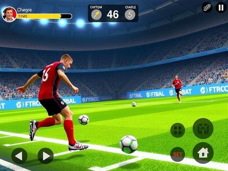 The iconic FIFA World Cup trophy held aloft by a player