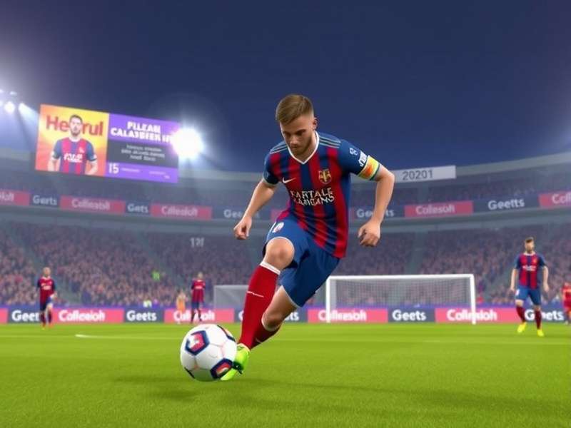 Aerial view of a massive football stadium filled with fans