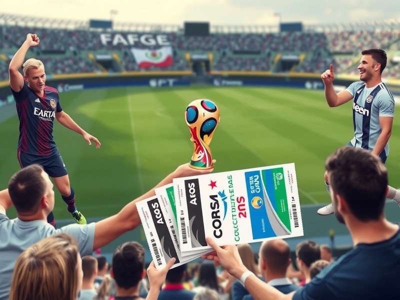 Football World Cup 2026 Tickets - Stadium atmosphere with fans celebrating
