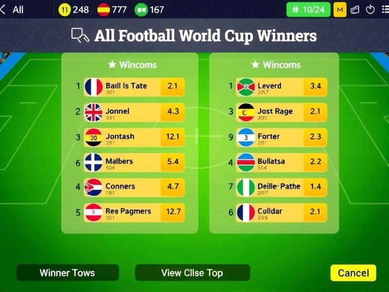 The FIFA World Cup Trophy held aloft by a player in celebration