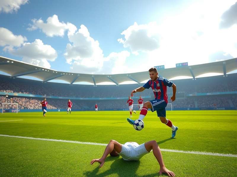 The FIFA World Cup Trophy shining under stadium lights