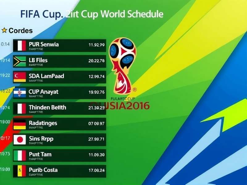 FIFA World Cup 2026 Schedule visual calendar with match dates and stadiums