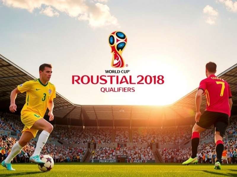 European national teams competing in World Cup qualifiers at packed stadium