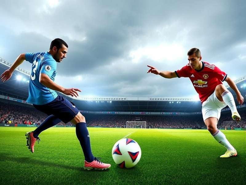 Football World Cup Qualifier match action - players competing for the ball