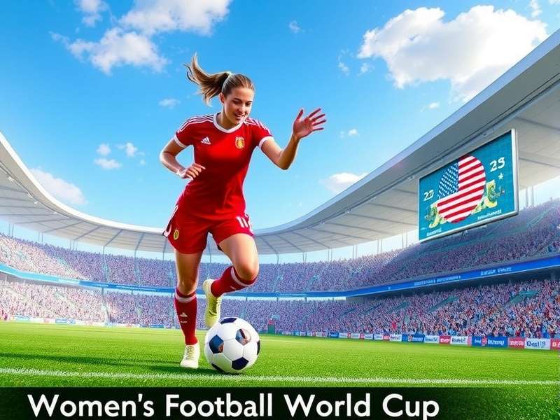 Women football players in action during a match representing India's growing passion for the Women's Football World Cup