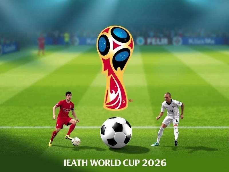 Football World Cup 2026 Tickets - Official tournament poster showing host nations USA, Canada and Mexico