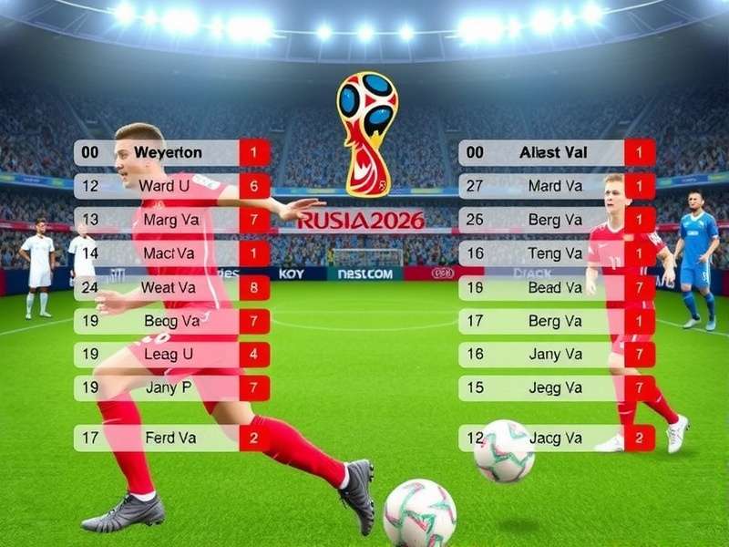 Football World Cup 2026 official banner with host nations USA, Canada and Mexico