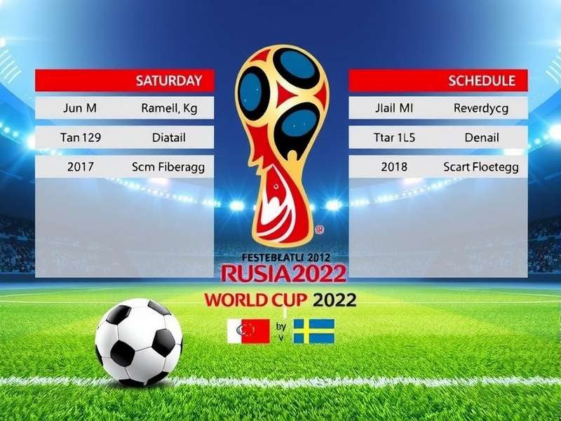 Football World Cup 2022 stadium with fans waving flags, representing the global schedule by country