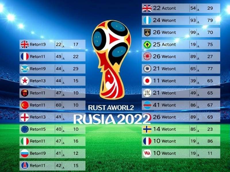 Football World Cup 2022 trophy and Qatar skyline illustration