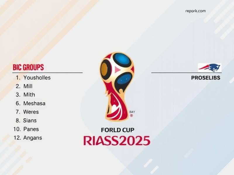 Football World Cup groups overview and group stage analysis graphic